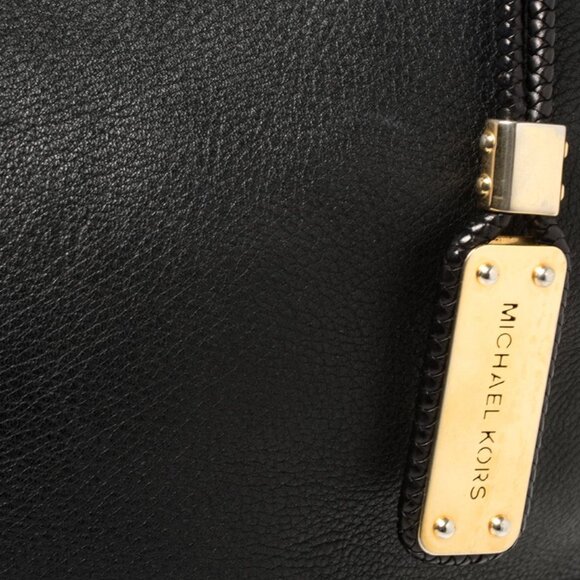 Michael Kors Black Soft Leather Skorpios Hobo - Picture 6 of 7